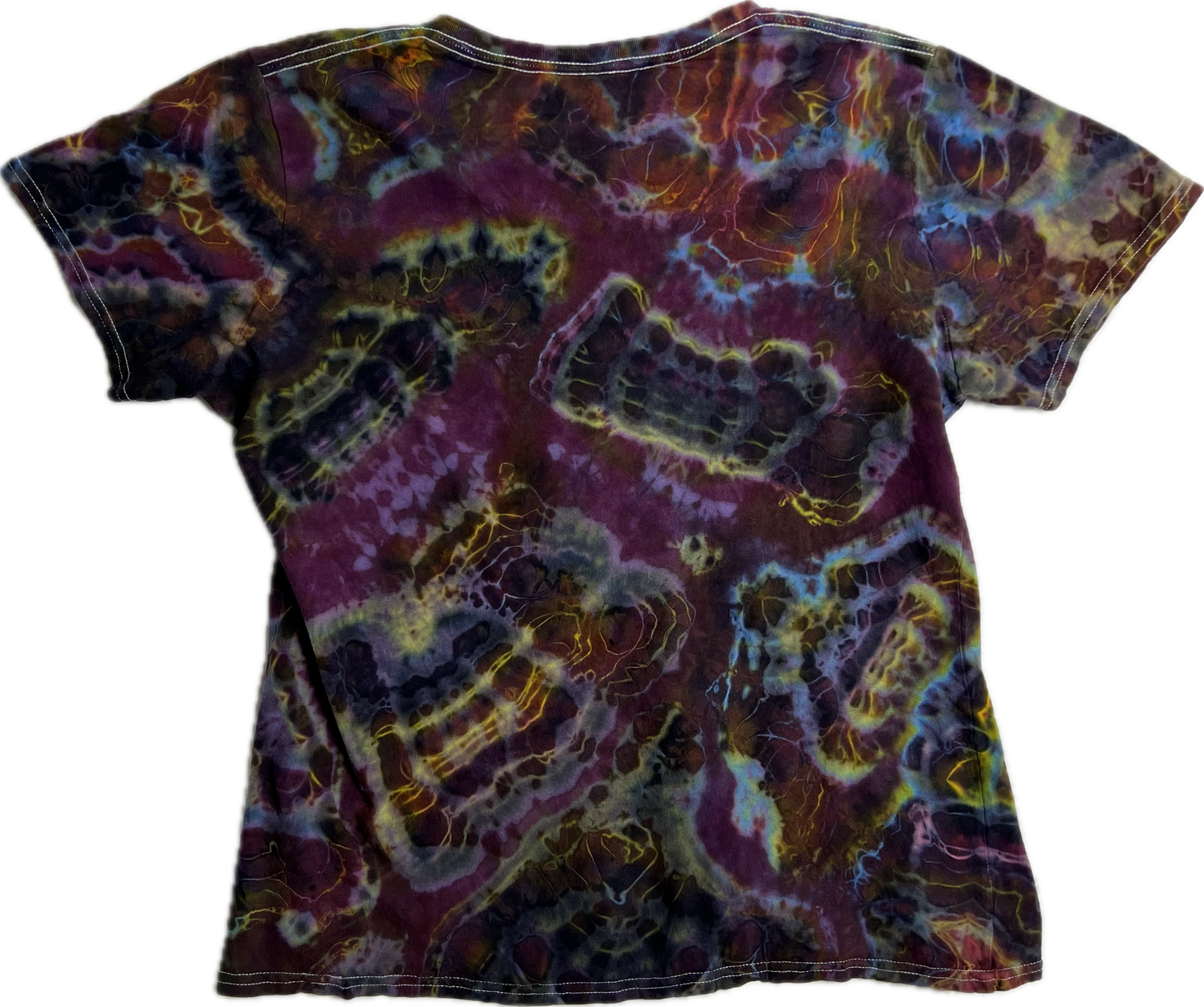 Ladies Large Tie-Dyed Port and Company V-Neck