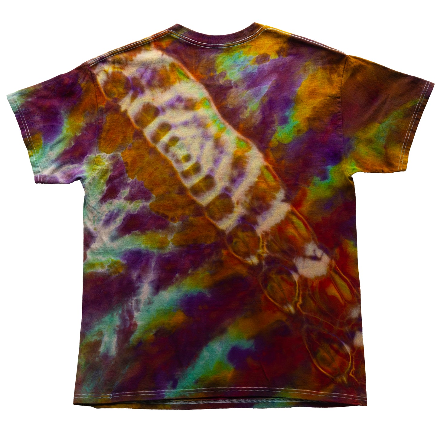 Large Tie-Dyed "Thank You" Skateboard Brand T-Shirt