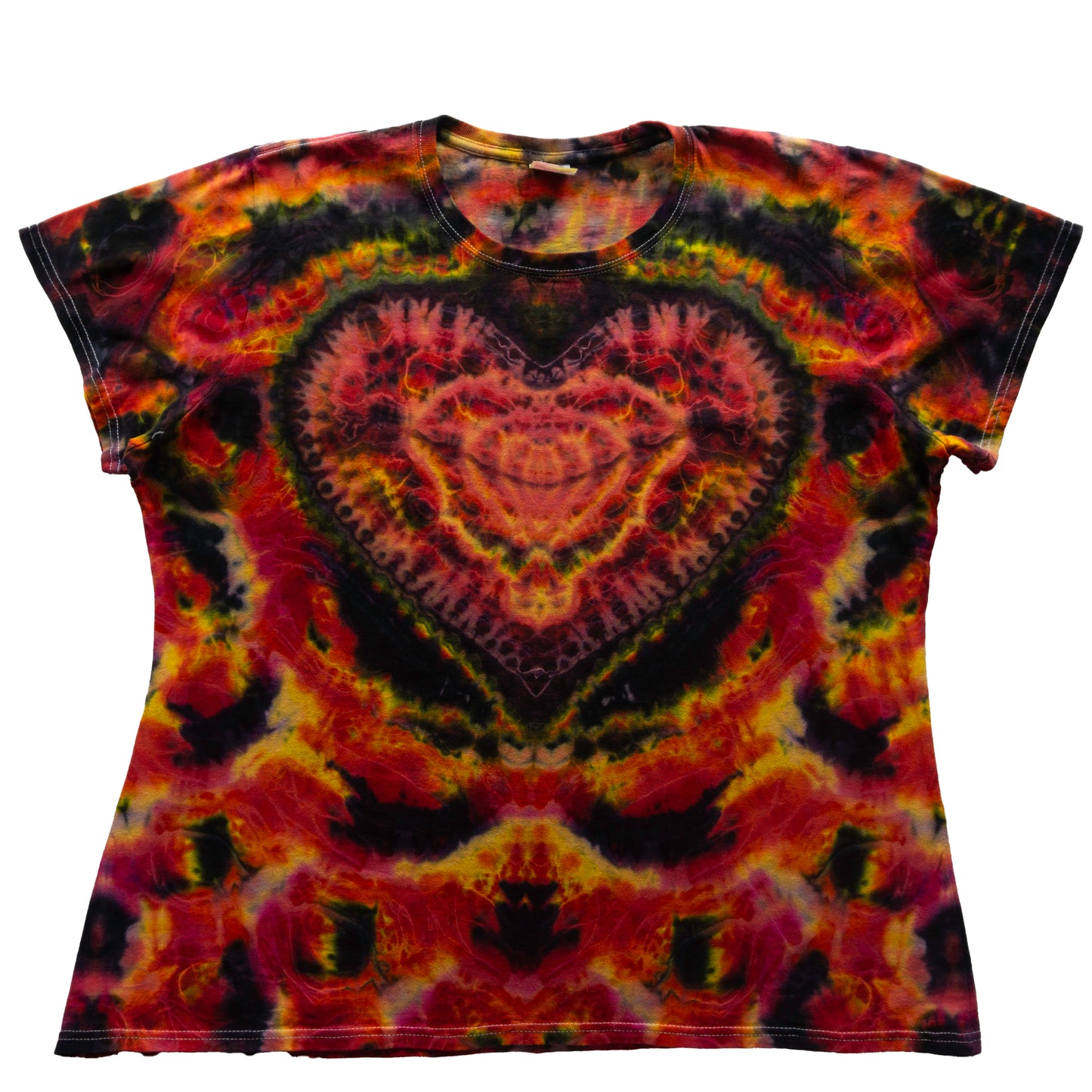 Ladies XXL Tie-Dyed Port and Company Core Cotton T-Shirt